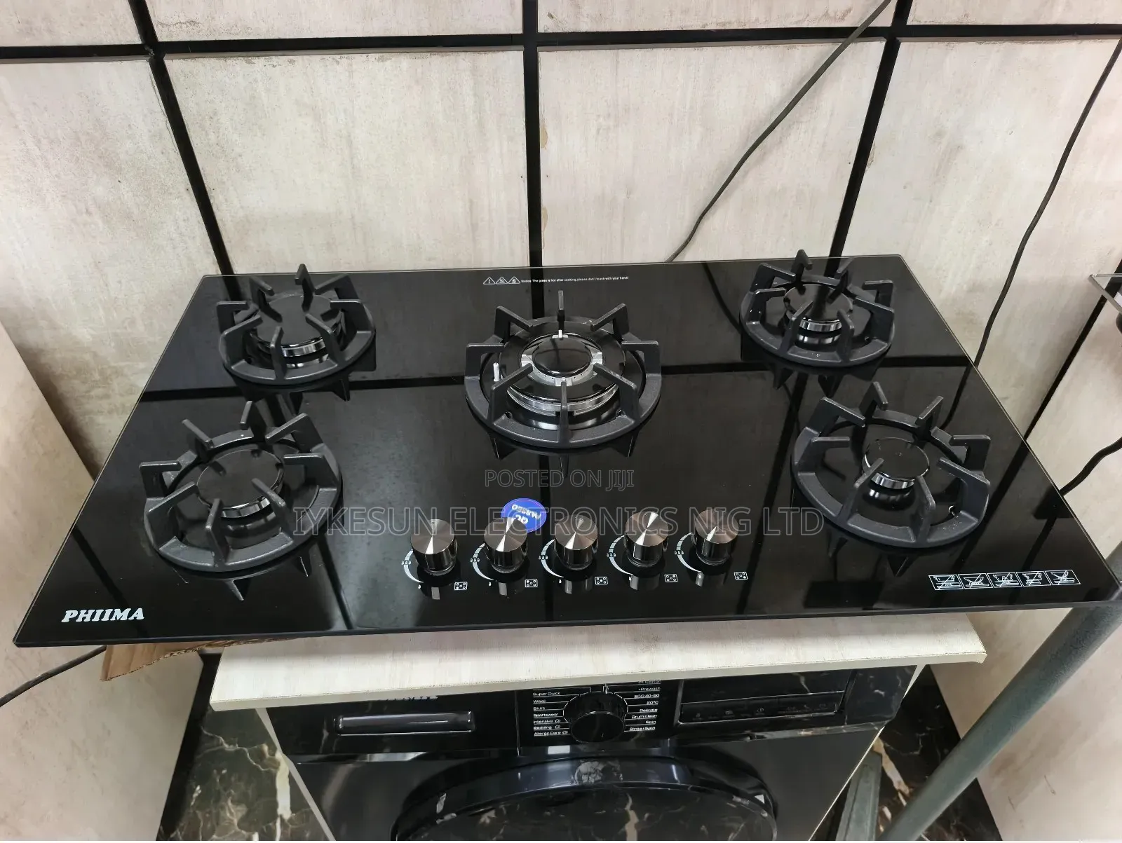 Quality Phiima Inbuilt 5 Burners Automatic Gas Cooker Hob Premium Etc.