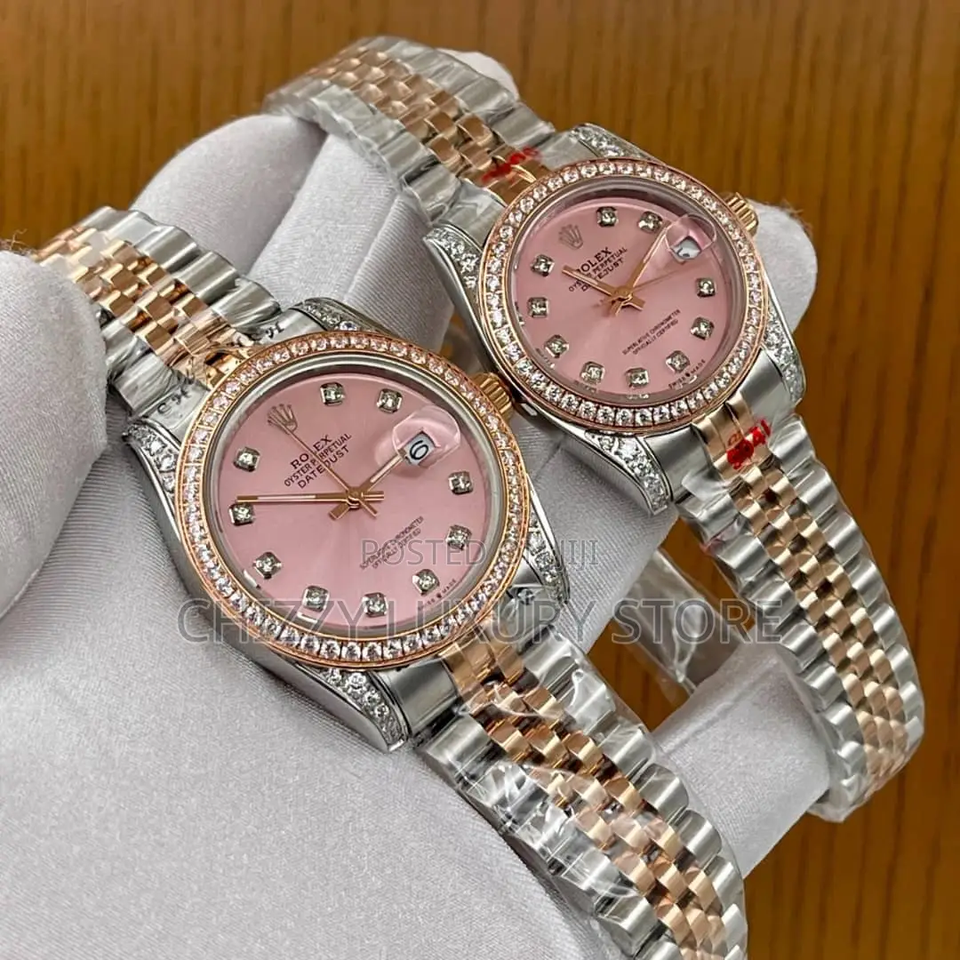 Rolex Quality Luxury Ladies Chain Strap Wristwatch