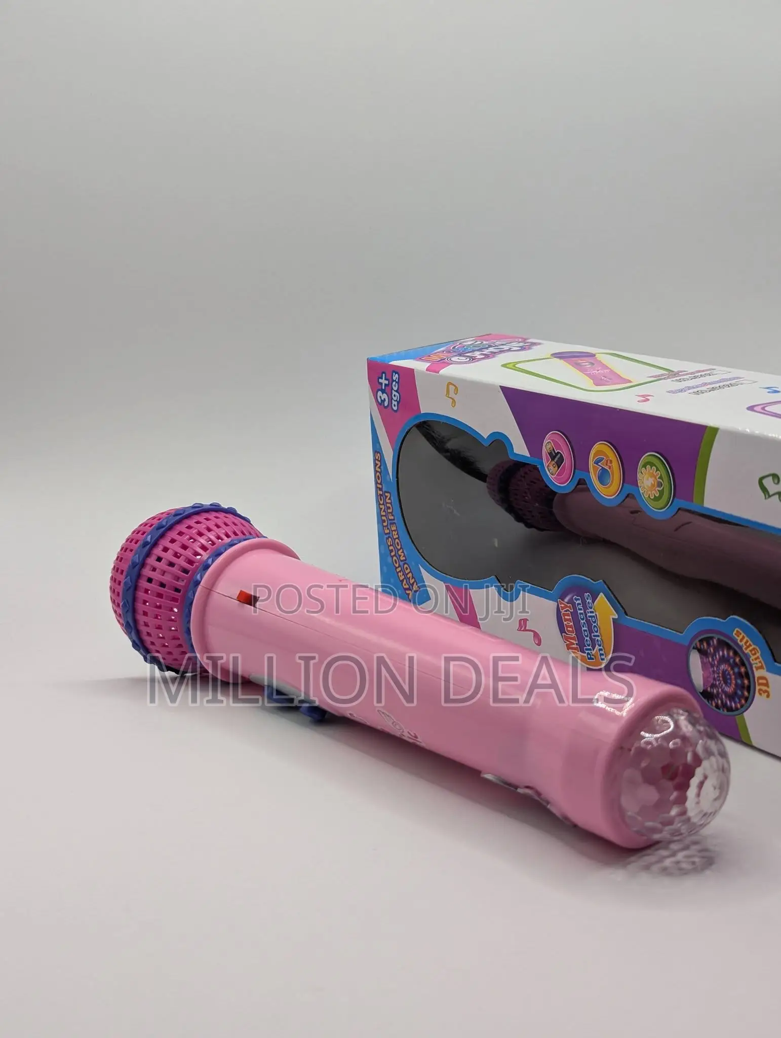 Stylish Led Girl Child Microphone Kids Toy Ages 3+