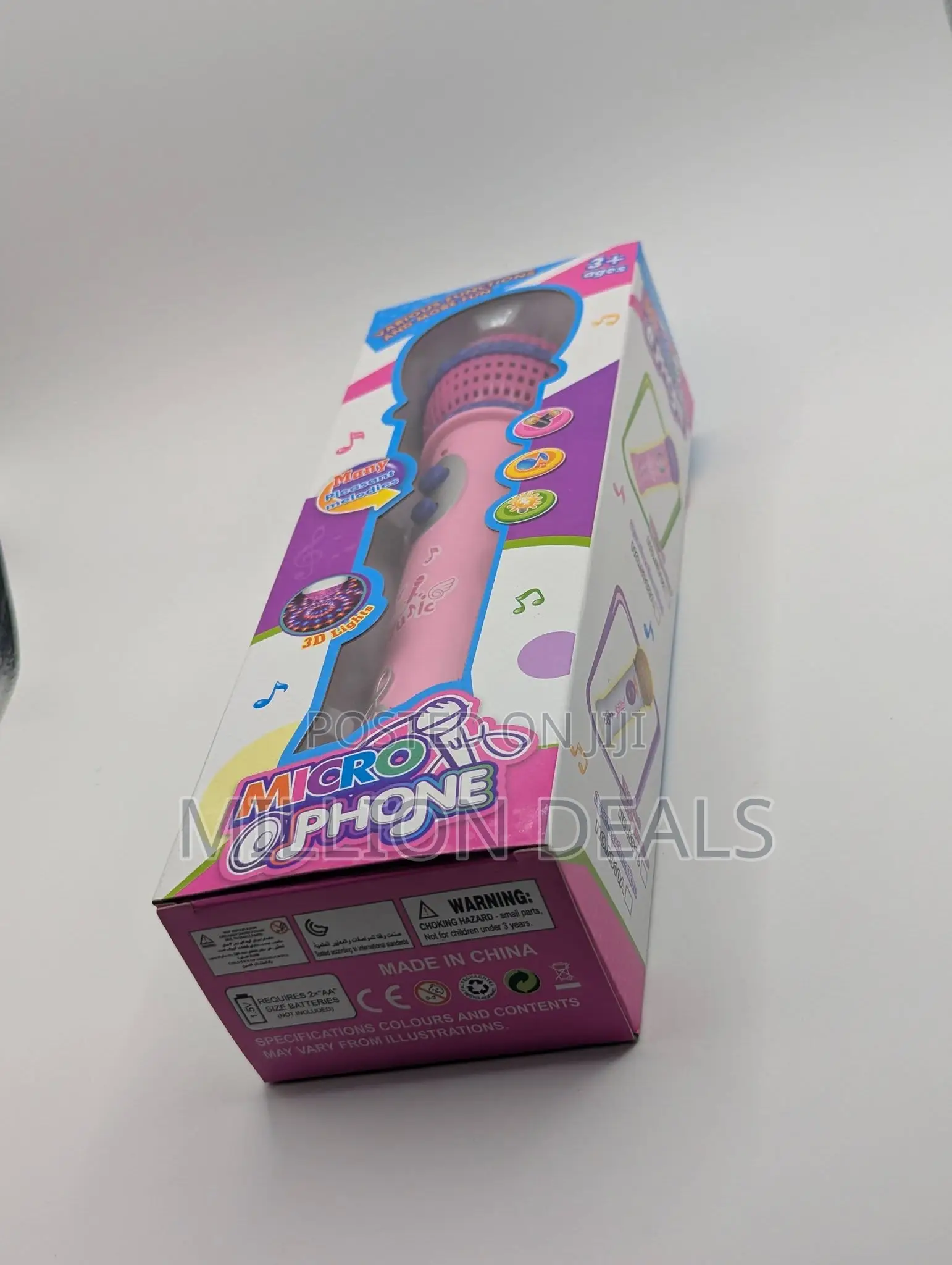 Stylish Led Girl Child Microphone Kids Toy Ages 3+