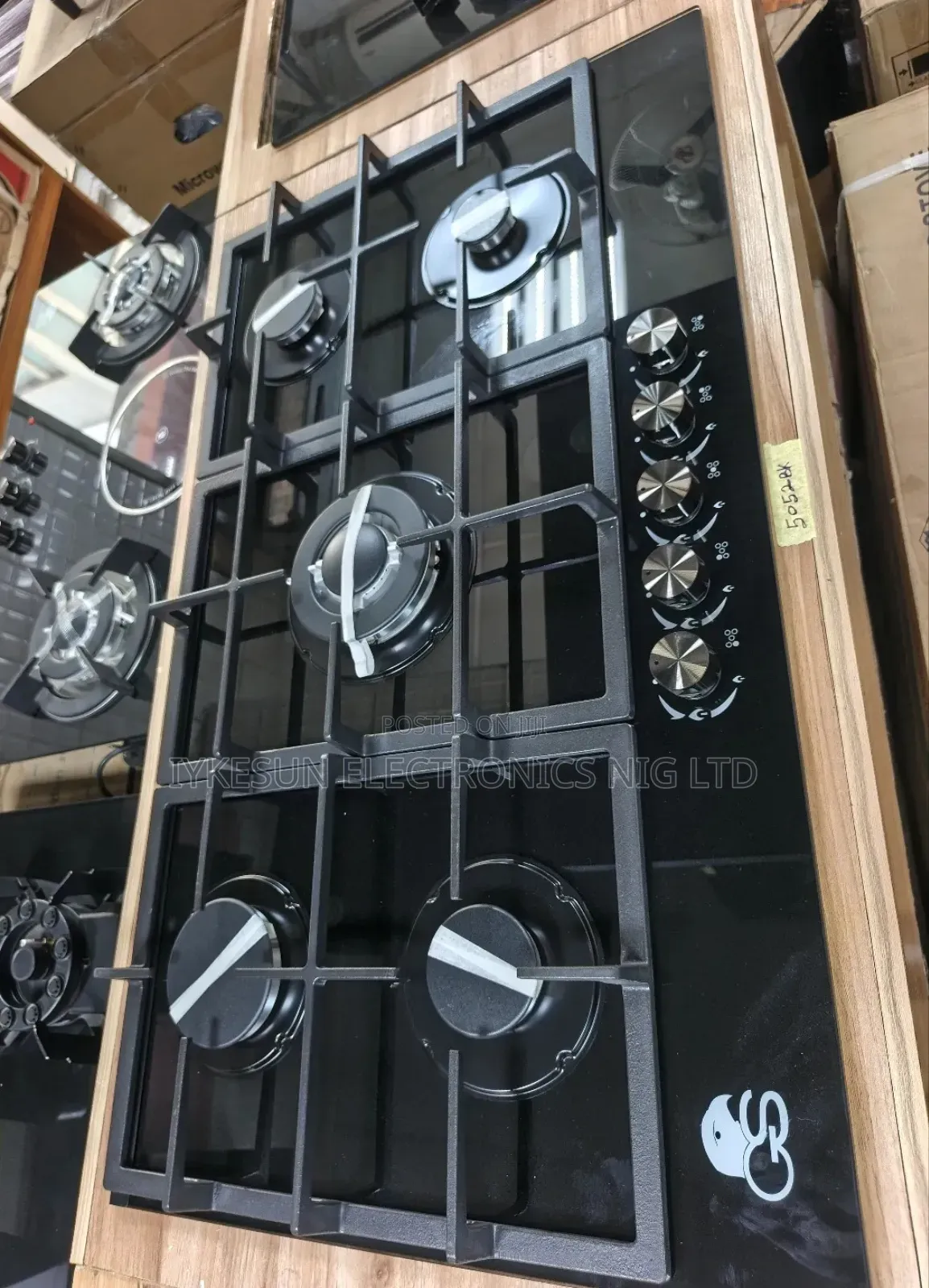 Original Gs Cabinet Inbuilt 90cm Premium Luxury 5 Burners Gas Cooker.