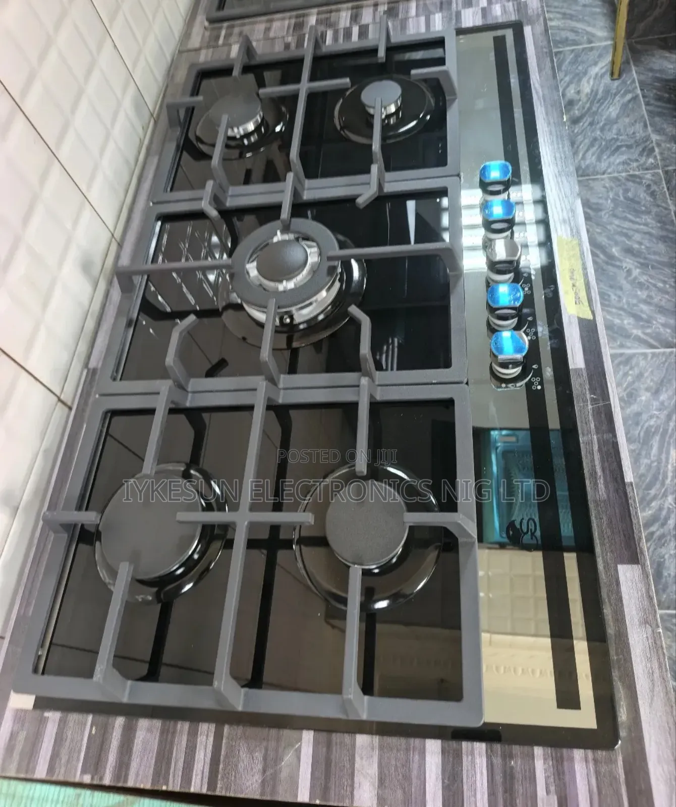 (Original Gs Inbuilt Cabinet Blueflame Light 5 Burners Gas Cooker Hob)