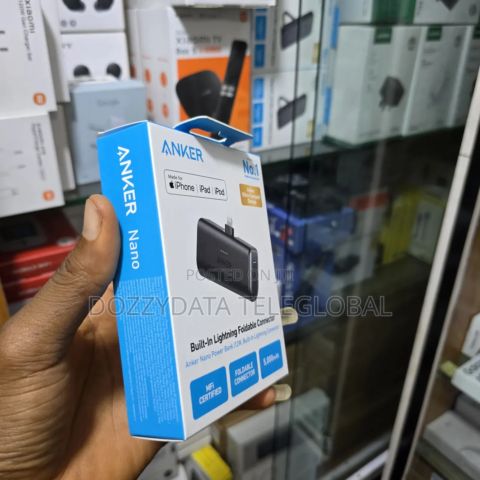 Anker Nano 5000mah Power Bank (12w, Built-in Lightning Connector)