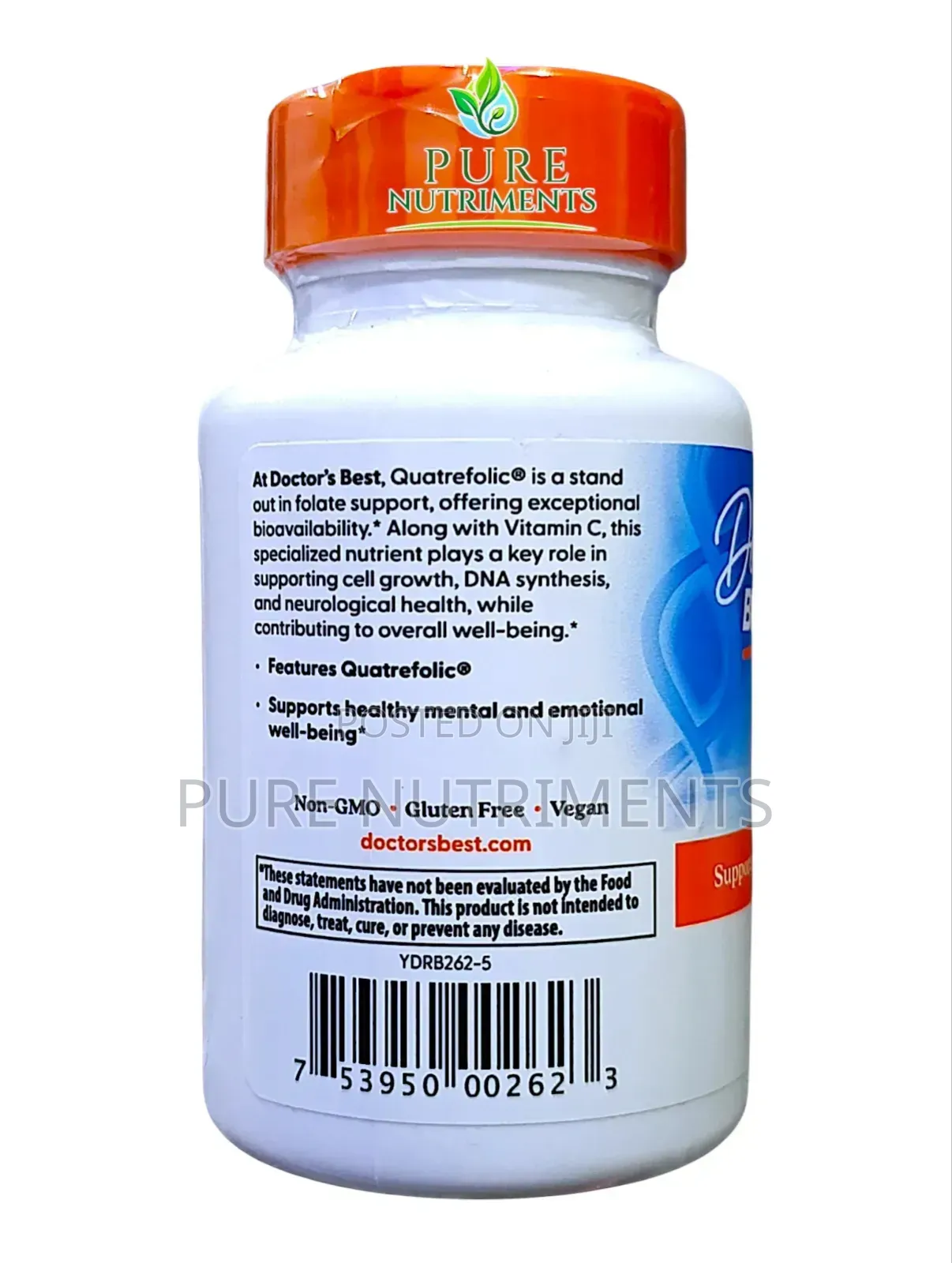 Doctors Best Folate 400mcg Quatrefolic 90 Caps For Brain And Pregnancy