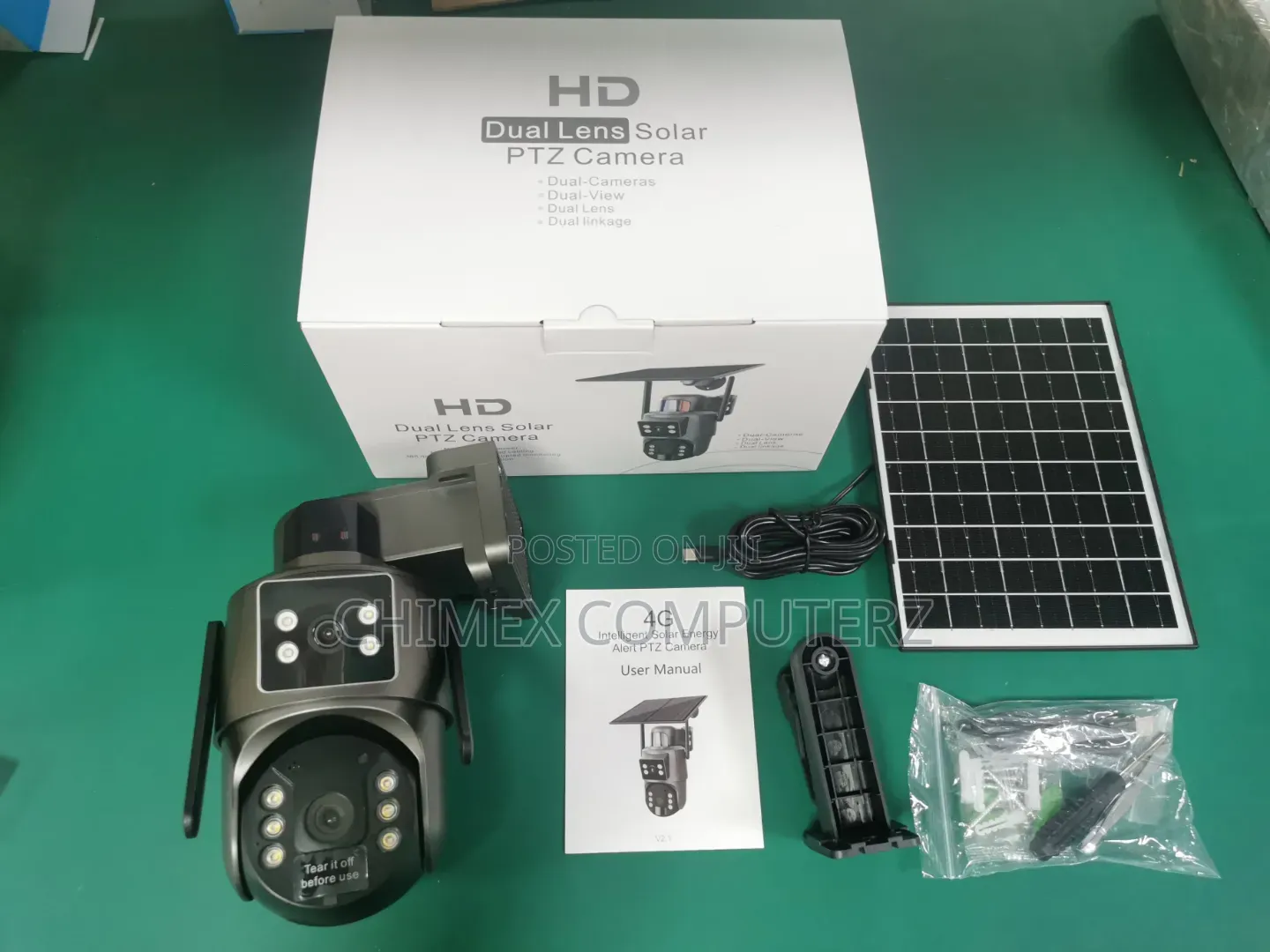 Dual Lens Solar PTZ Camera