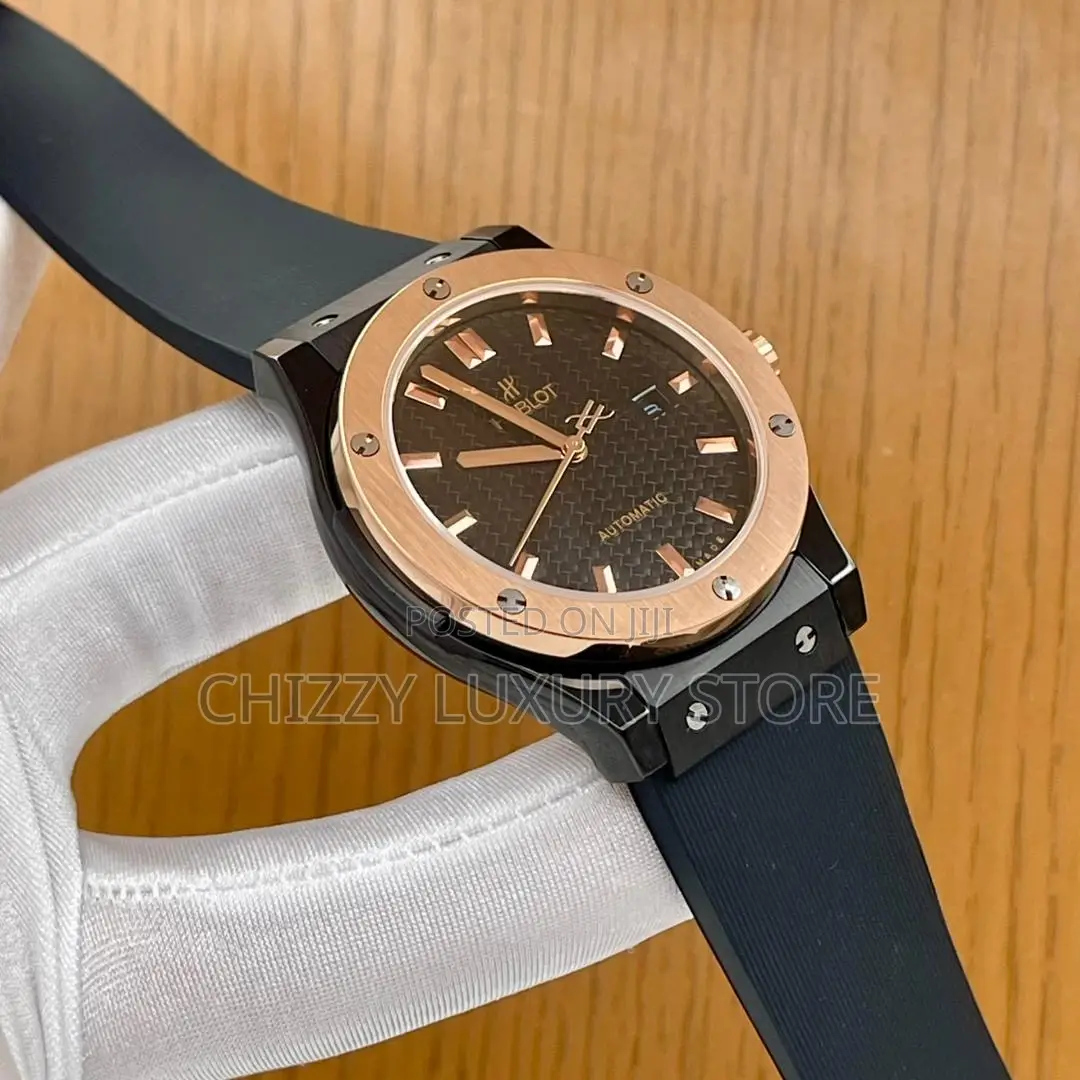 Hublot Quality Luxury Men Rubber Strap Wristwatch