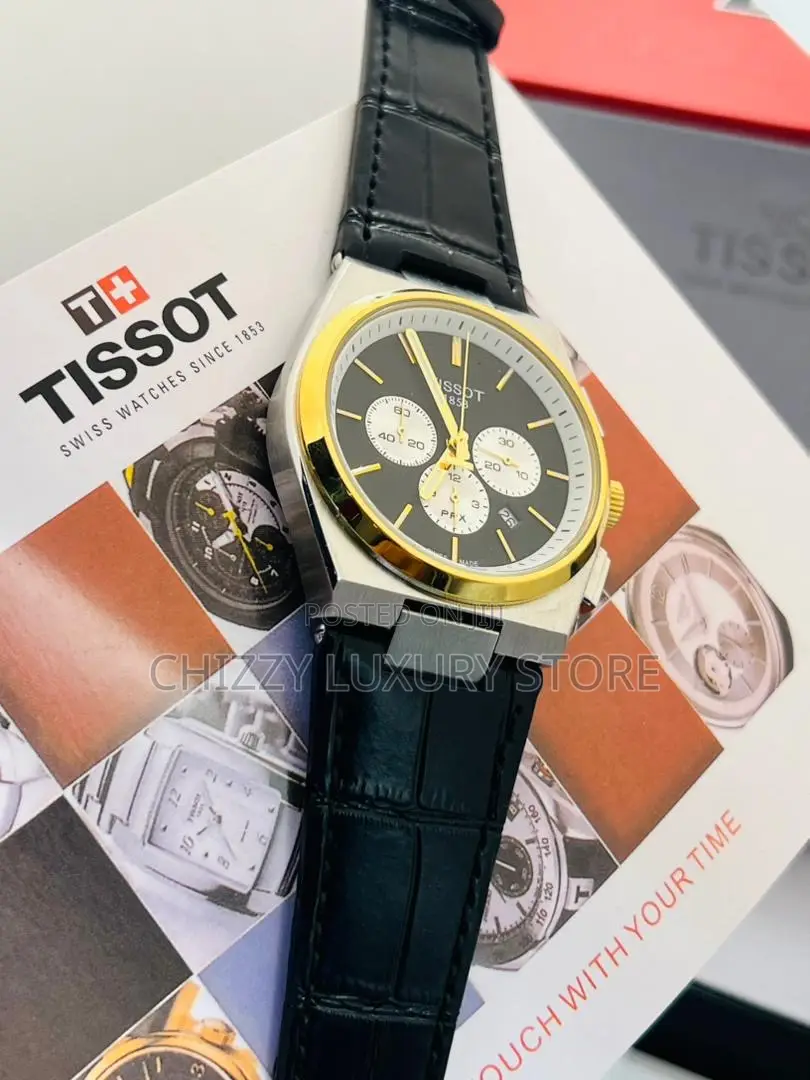 Tissot Quality Luxury Men Genuine Leather Wristwatch