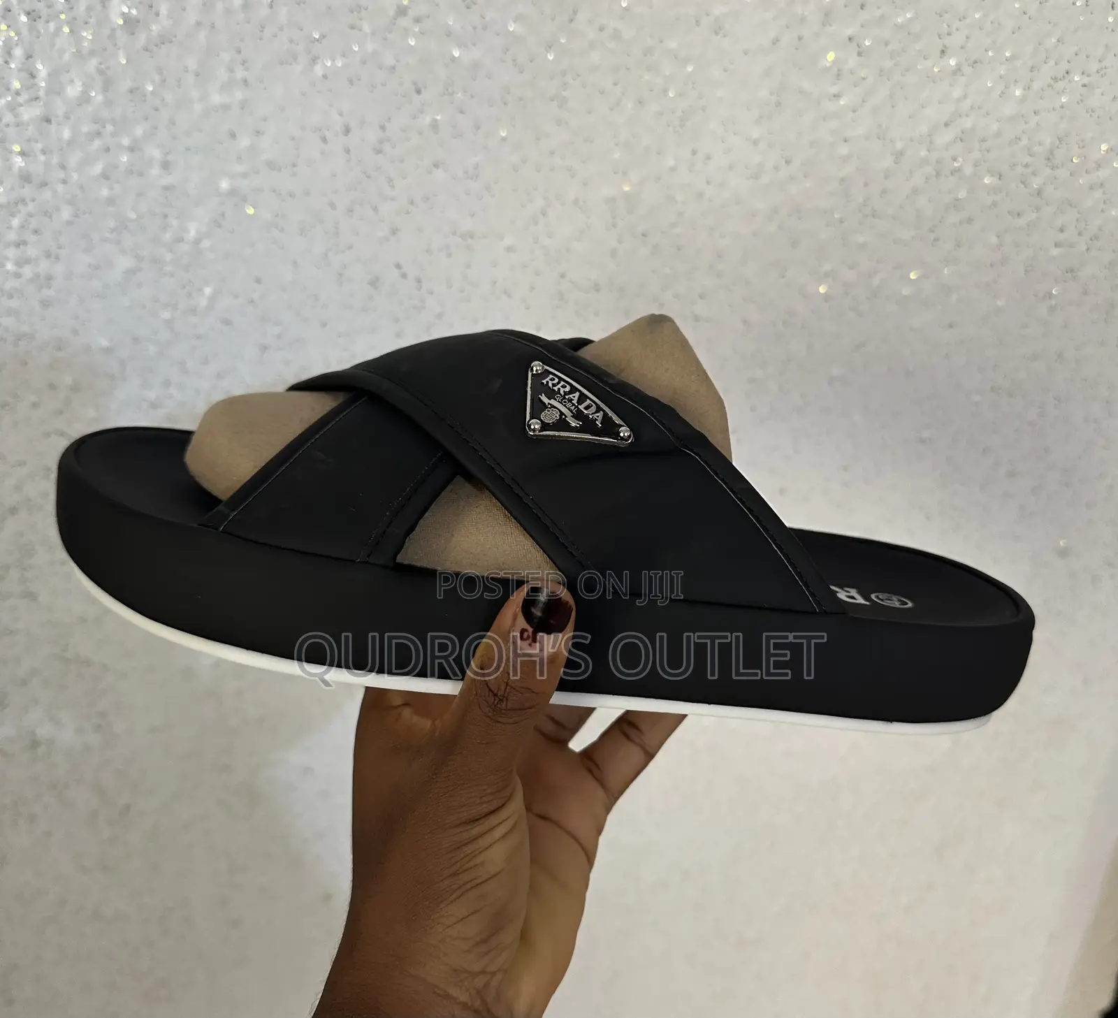 Prada Cross Cross Slide