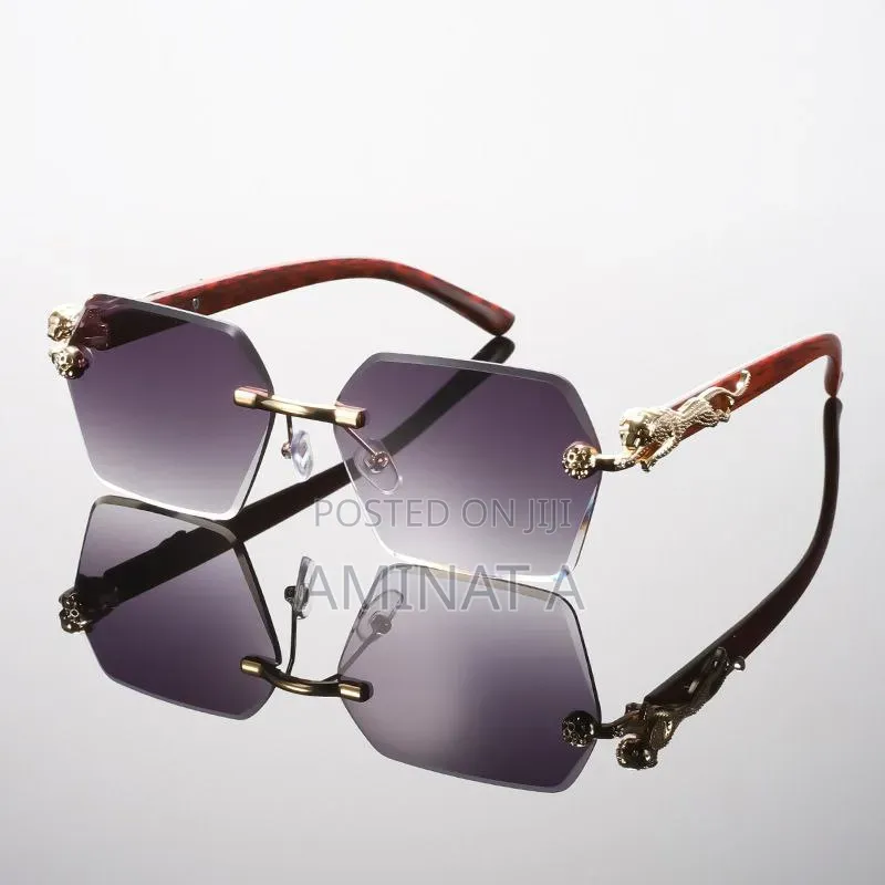 Trendy Black and Red Sunglasses Wirh Case for Men