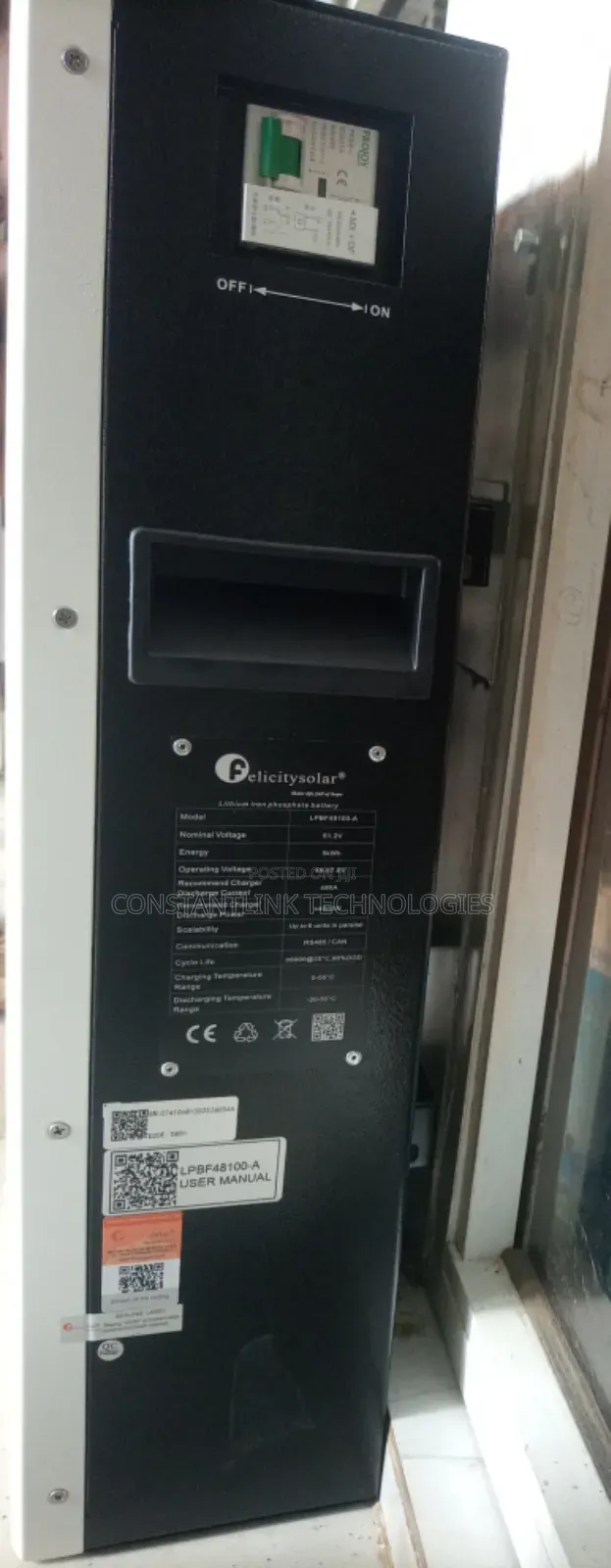 Felicity Solar 51.2v 5kwh 100ah Lithium Ion Battery