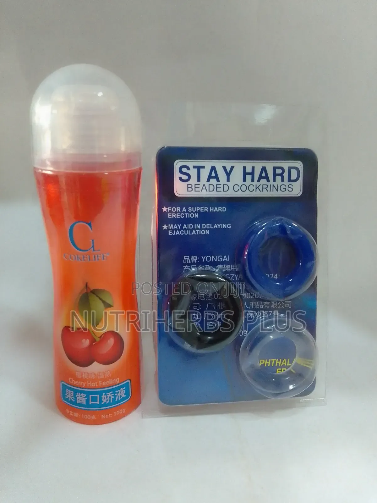 Cokelife Lubricant+ Cock Ring:For Weak Erection Premature Ejaculation
