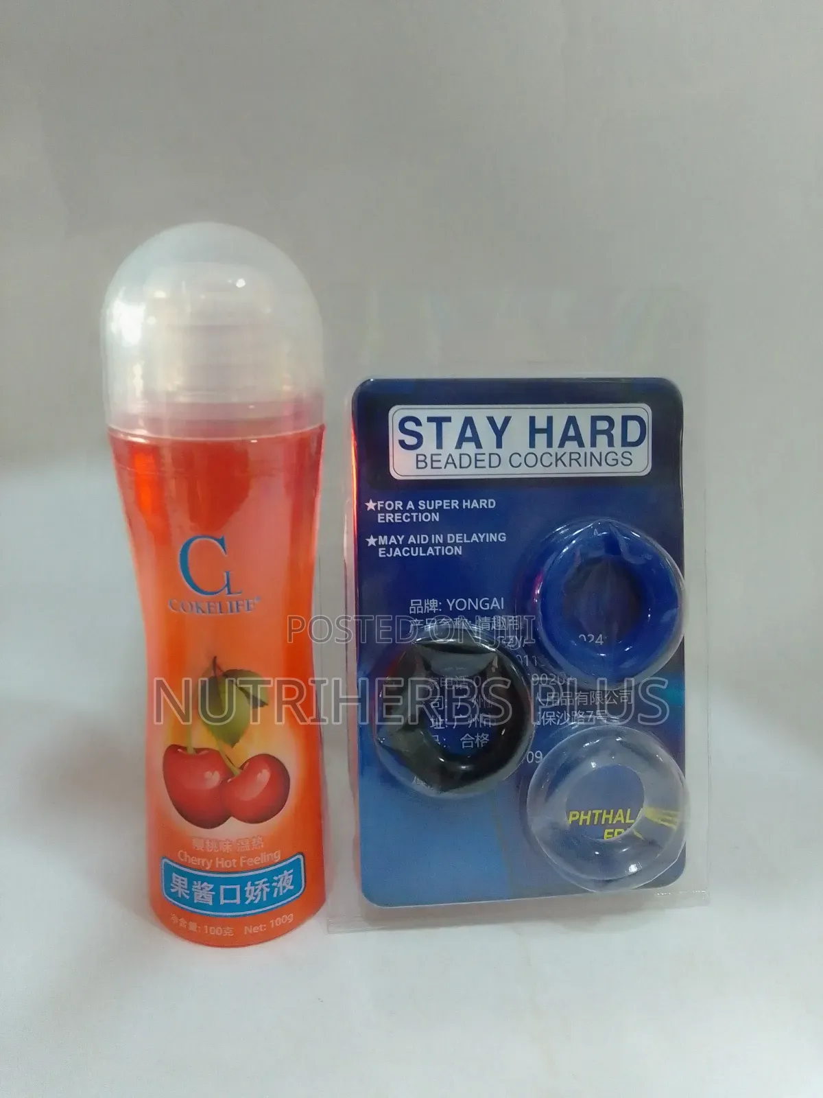 Cokelife Lubricant+ Cock Ring:For Weak Erection Premature Ejaculation