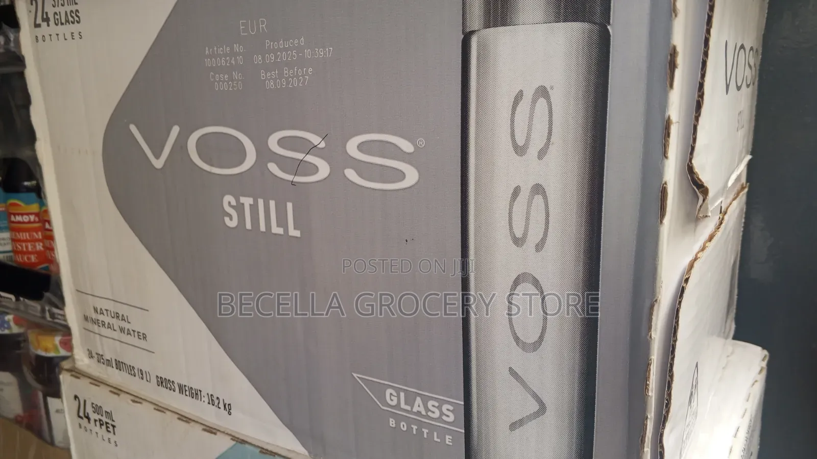 Voss Natural Mineral Water 500ml ×24
