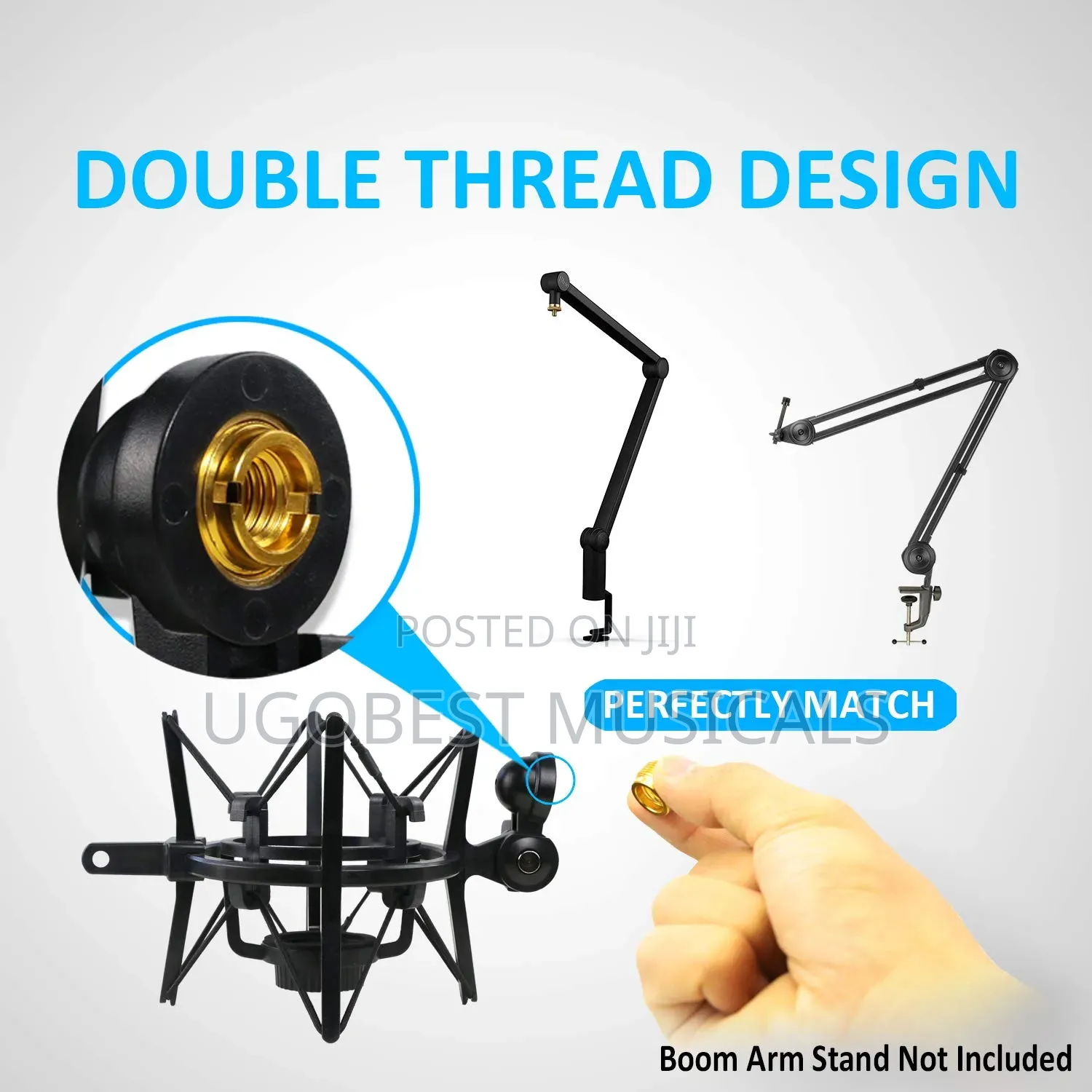Integrated Shockmount With Pop Filter