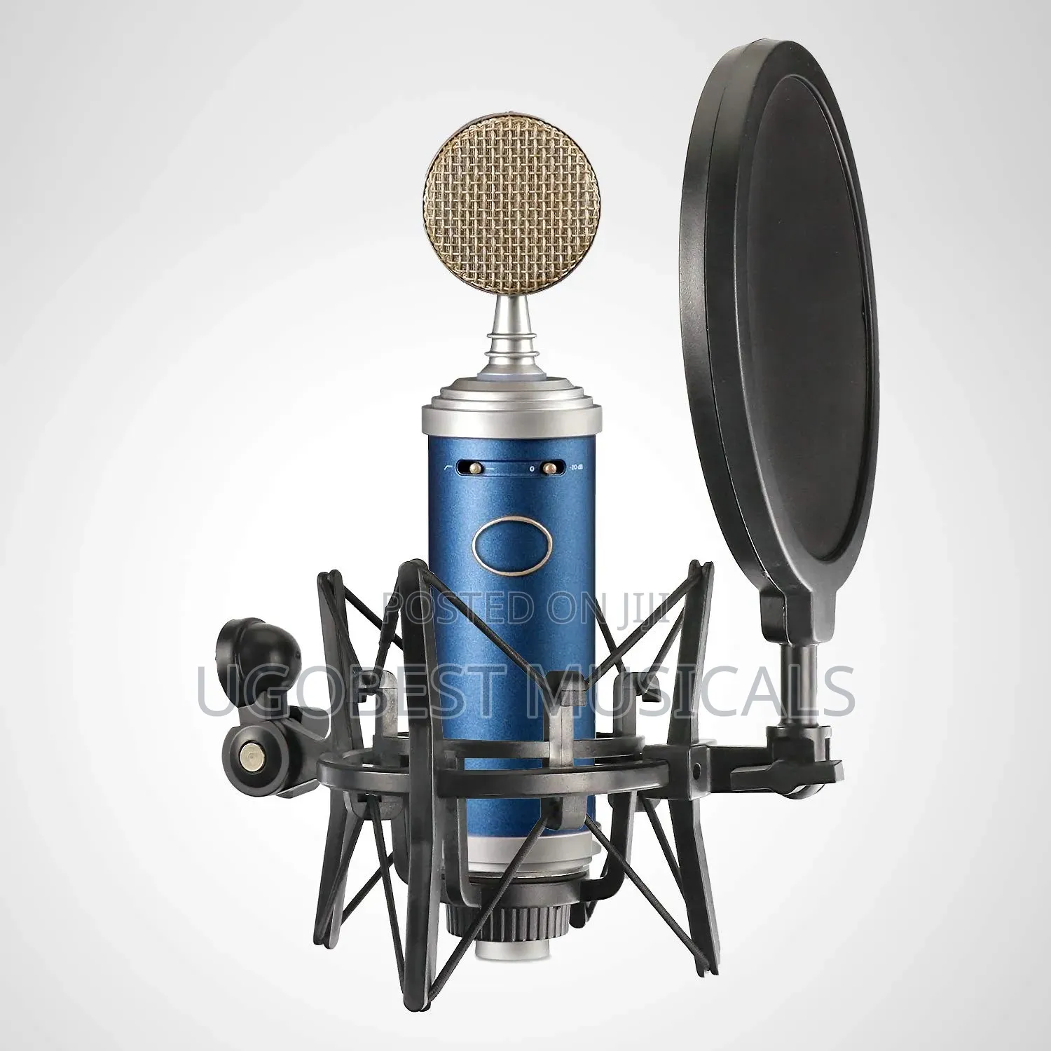 Integrated Shockmount With Pop Filter