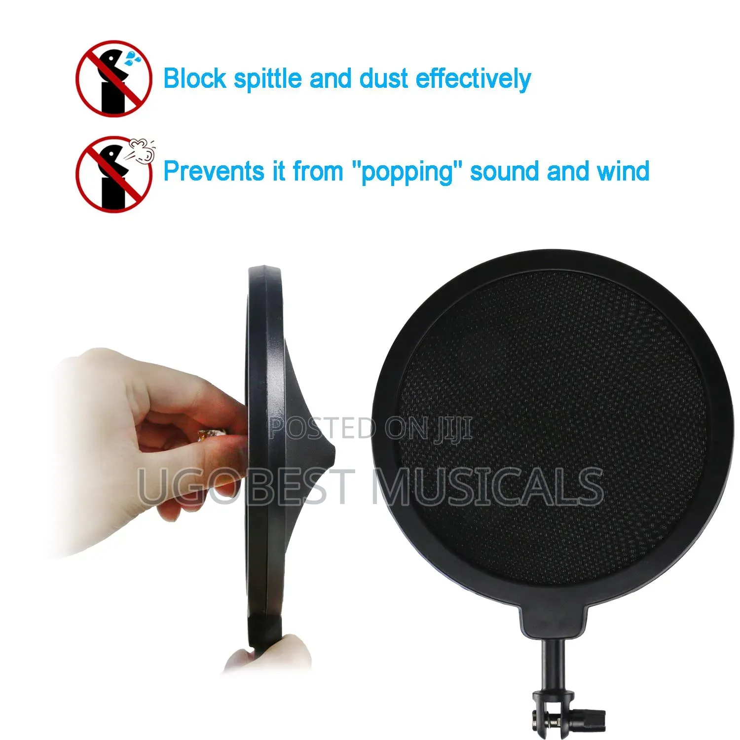 Integrated Shockmount With Pop Filter