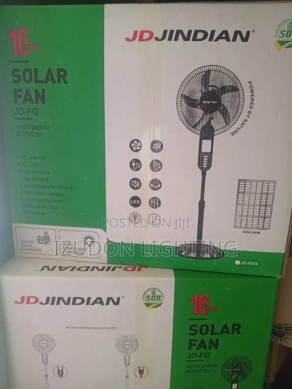 Top Quality Jd Jlndlan Solar Powered Air Conditioned Fan
