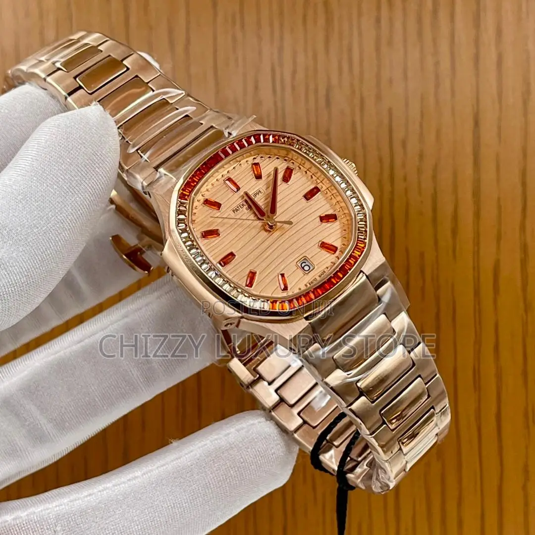 Patek Philippe W Quality Luxury Ladies Iced Face Wristwatch
