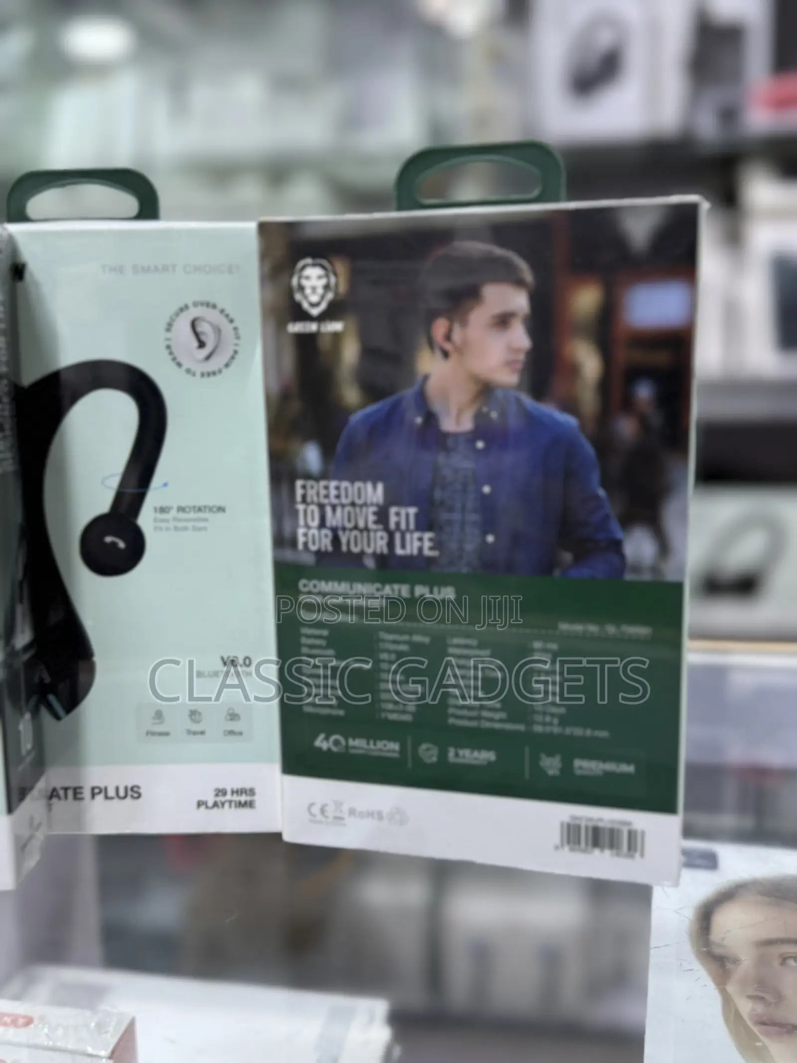 Green Lion Communicate Plus Wireless Headset - Black