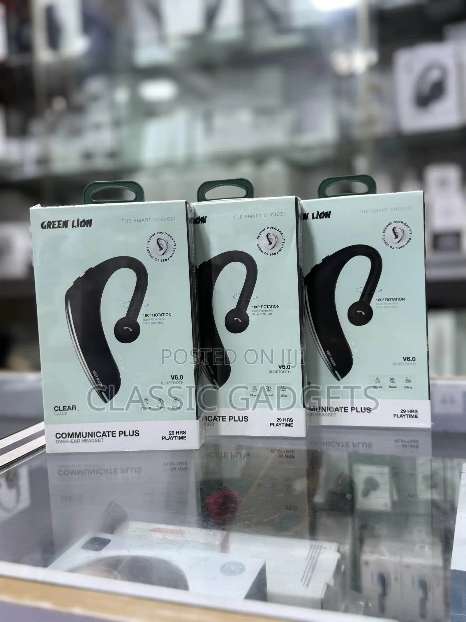 Green Lion Communicate Plus Wireless Headset - Black