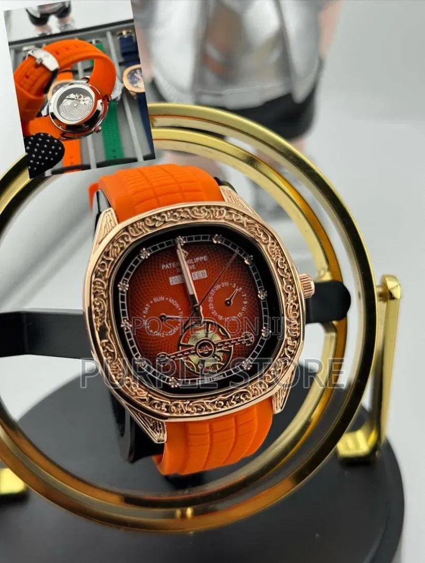 Patek Philippe Semi Automatic "Transparent Back" Wristwatch