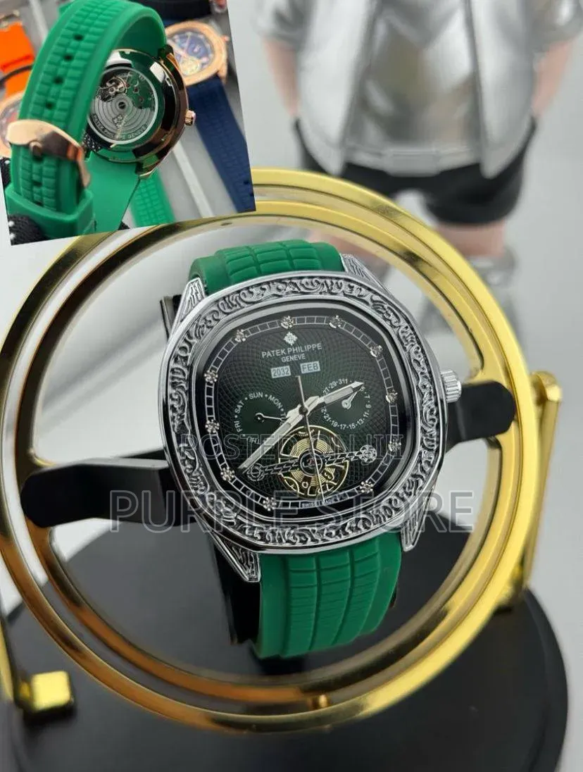 Patek Philippe Semi Automatic "Transparent Back" Wristwatch