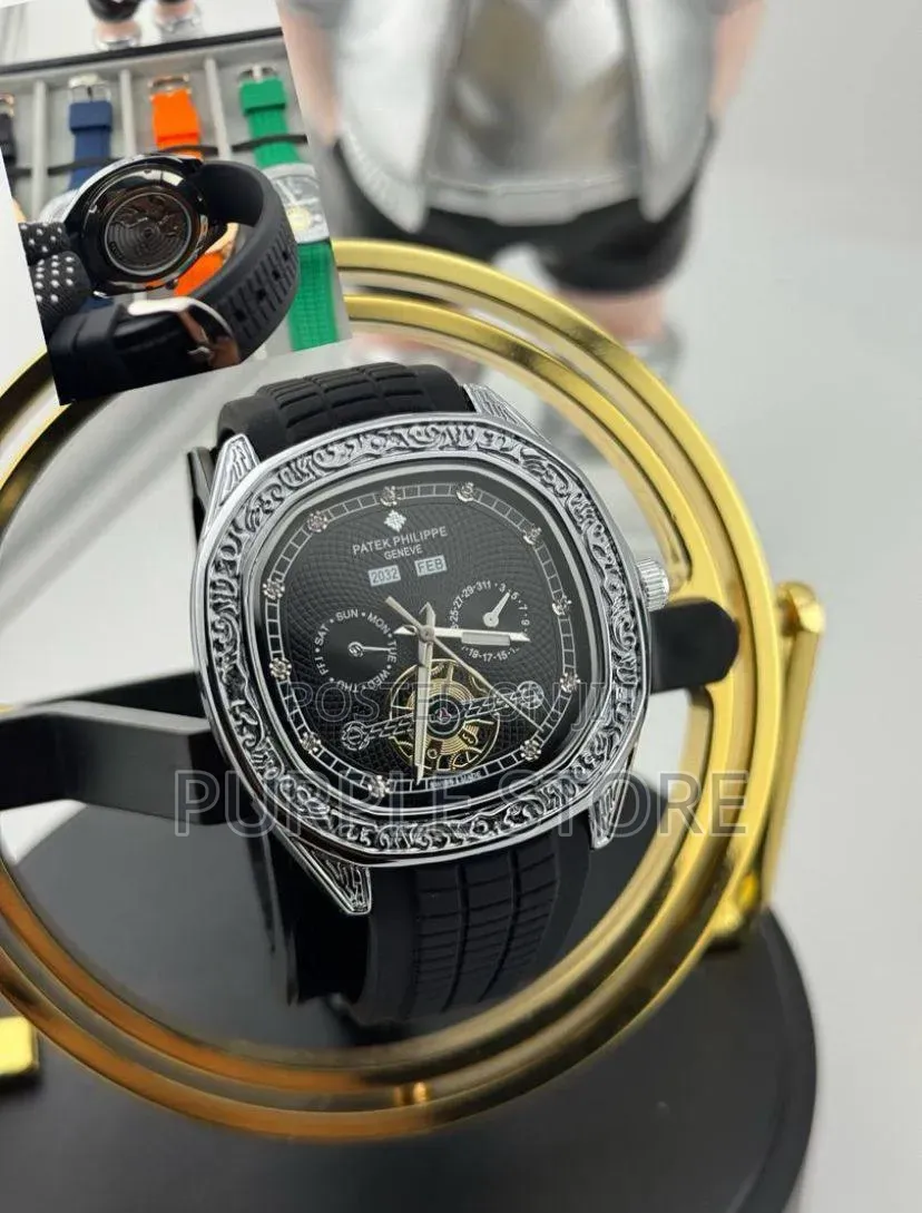 Patek Philippe Semi Automatic "Transparent Back" Wristwatch
