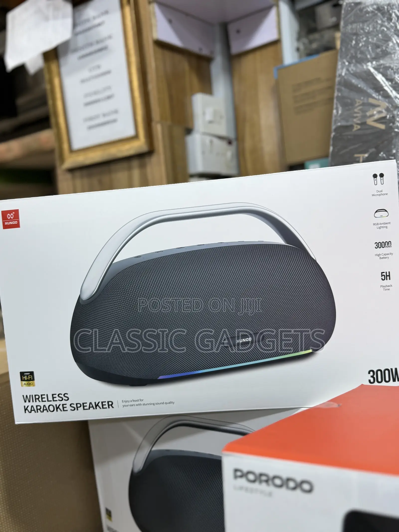 Xundd Sp017 300w Wireless Karaoke Speaker With Dual Microphone