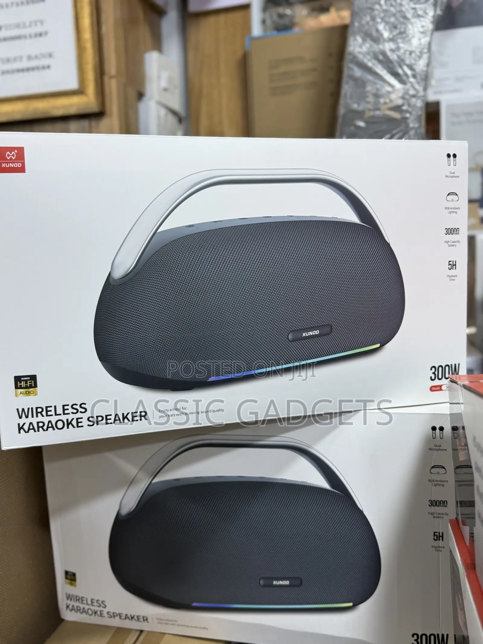 Xundd Sp017 300w Wireless Karaoke Speaker With Dual Microphone