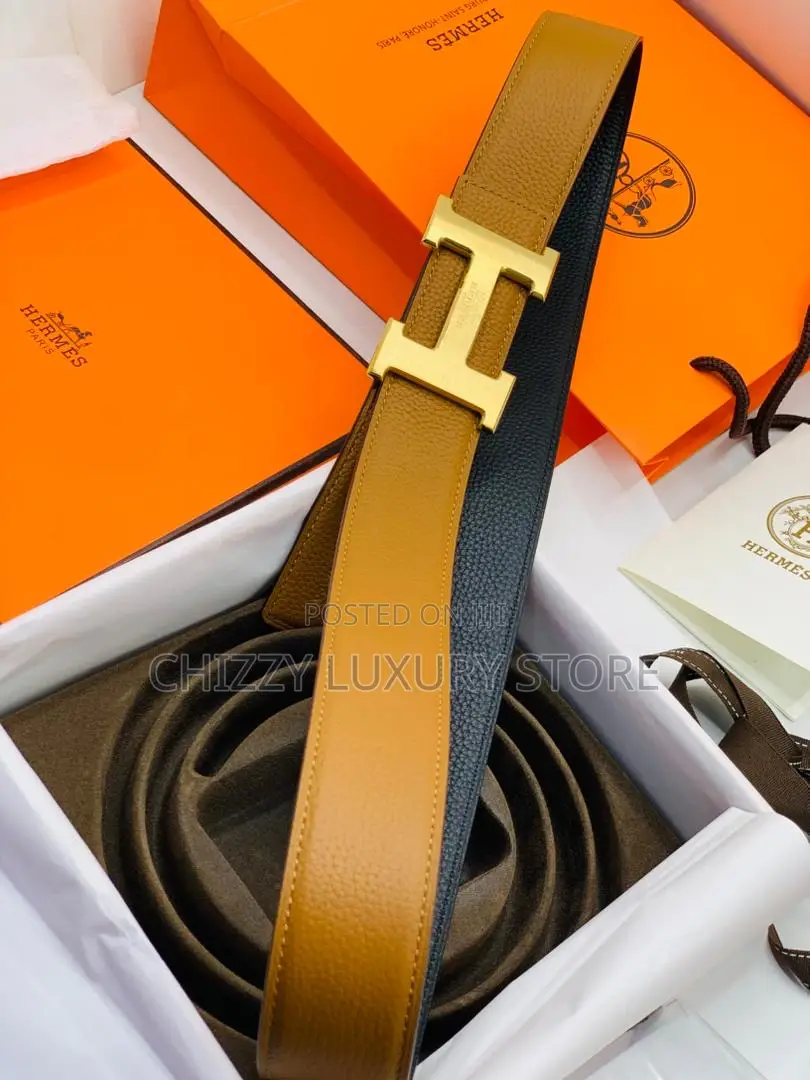 Hermes Quality Luxury Men Genuine Leather Belt