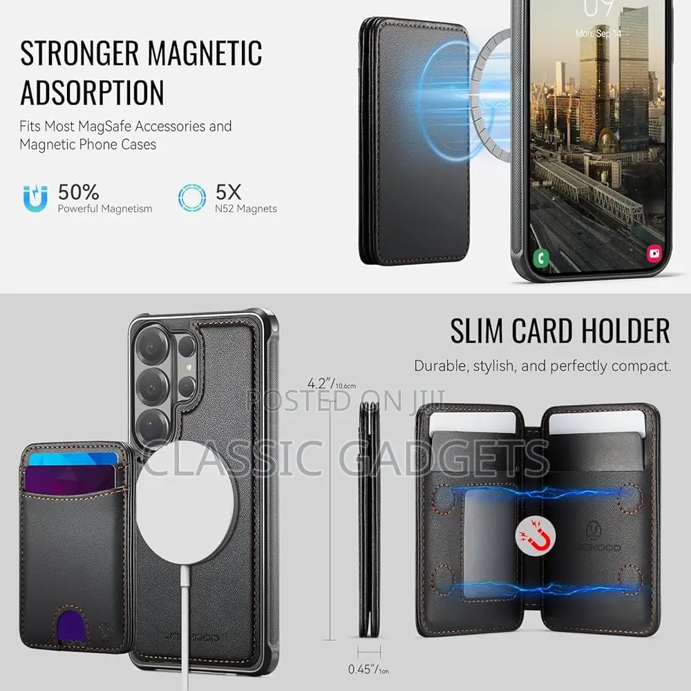 2 in 1 Detachable Magnetic Case With Card Holder for Galaxy S26 Ultra