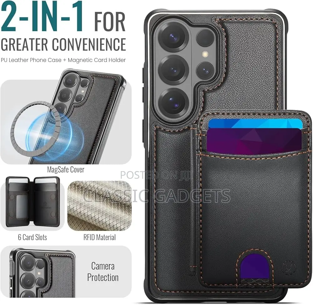 2 in 1 Detachable Magnetic Case With Card Holder for Galaxy S26 Ultra