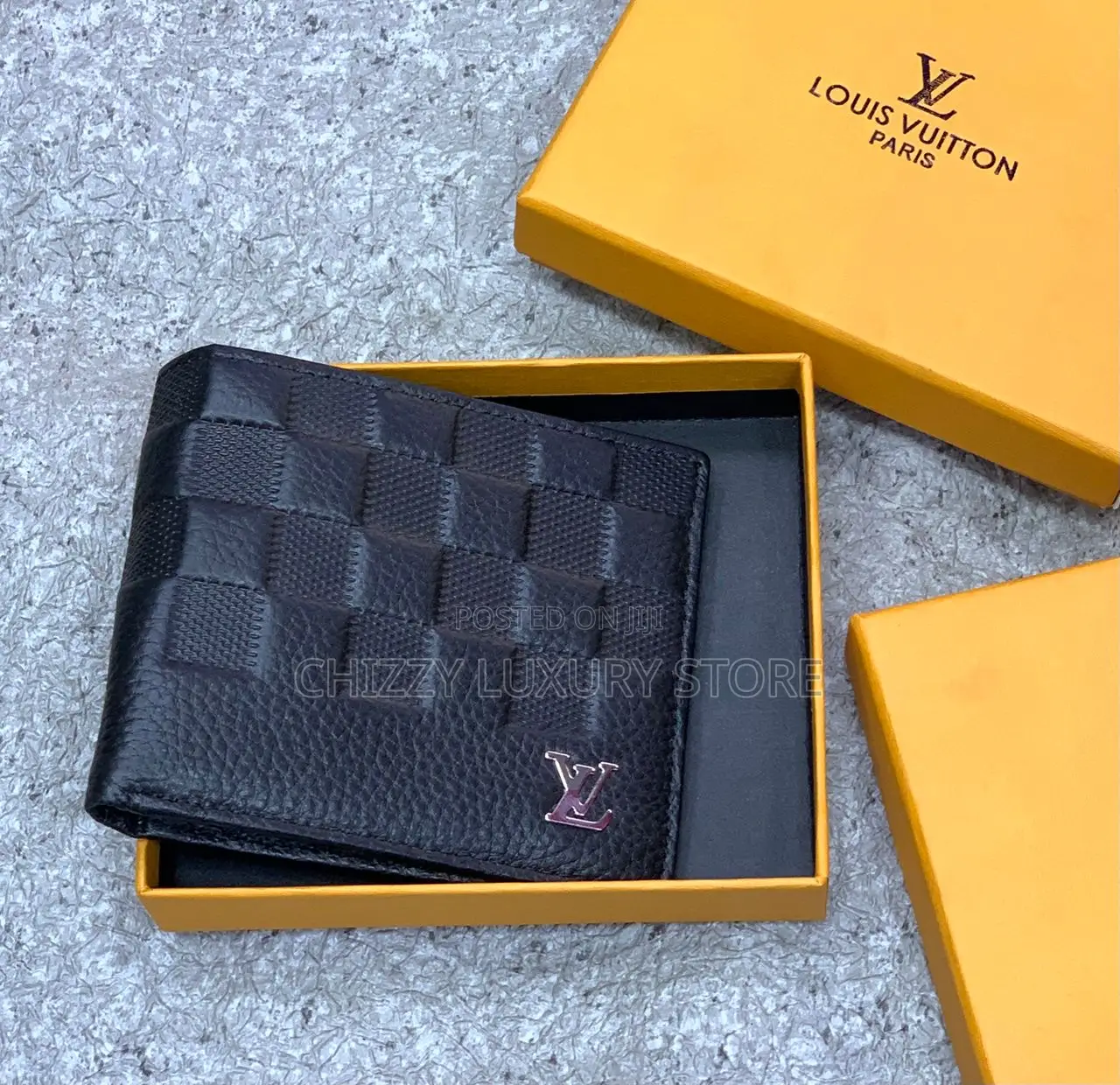 Louis Vuitton Quality Luxury Men Genuine Leather Wallet