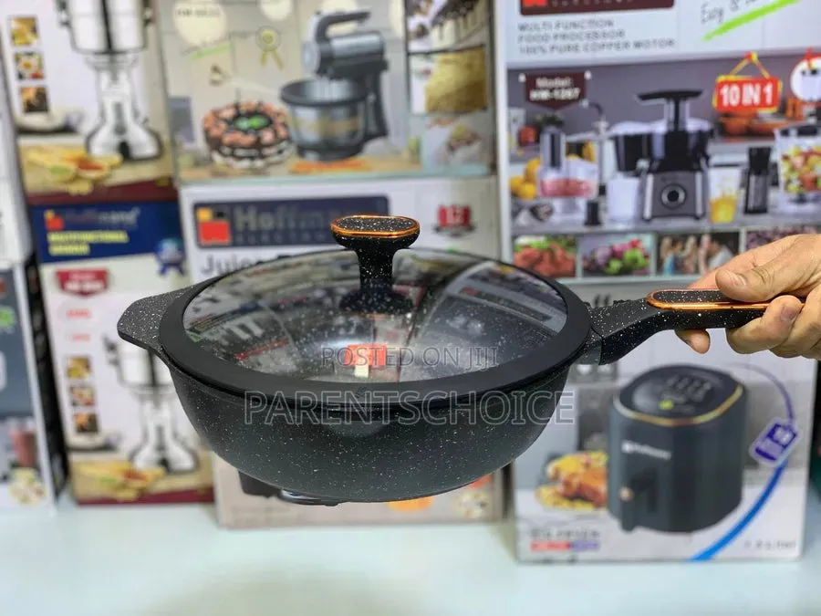 Ucc Life Deep Fry Pan With Glass Lid (28cm / 4.3l)