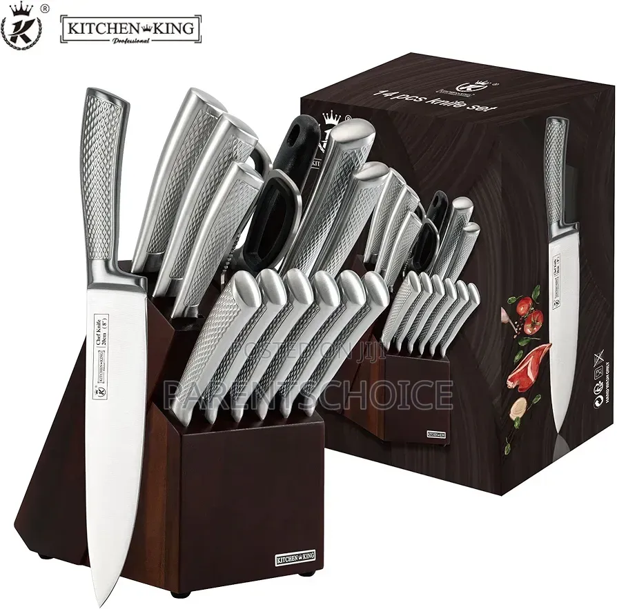 14-Piece 3cr13 Stainless Steel Knife Set