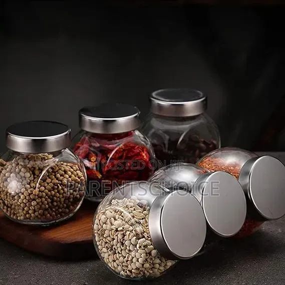 1 Pc Storage Glass Honey, Dried Fruit, Spice Jar 480ml