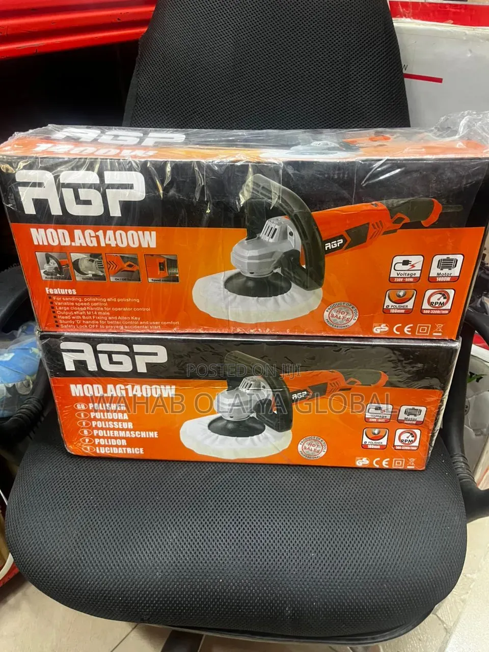 Agp Ag1400w Rotary Polisher 180mm Variable Speed