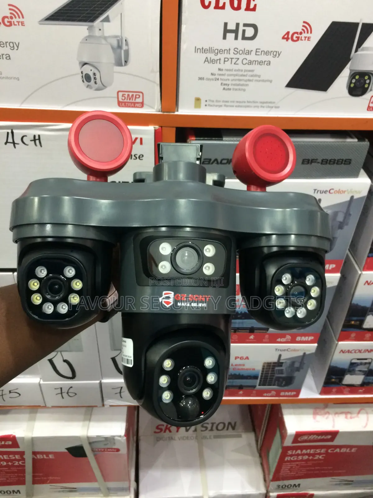 T33 Triple Lens Solar Ptz Camera