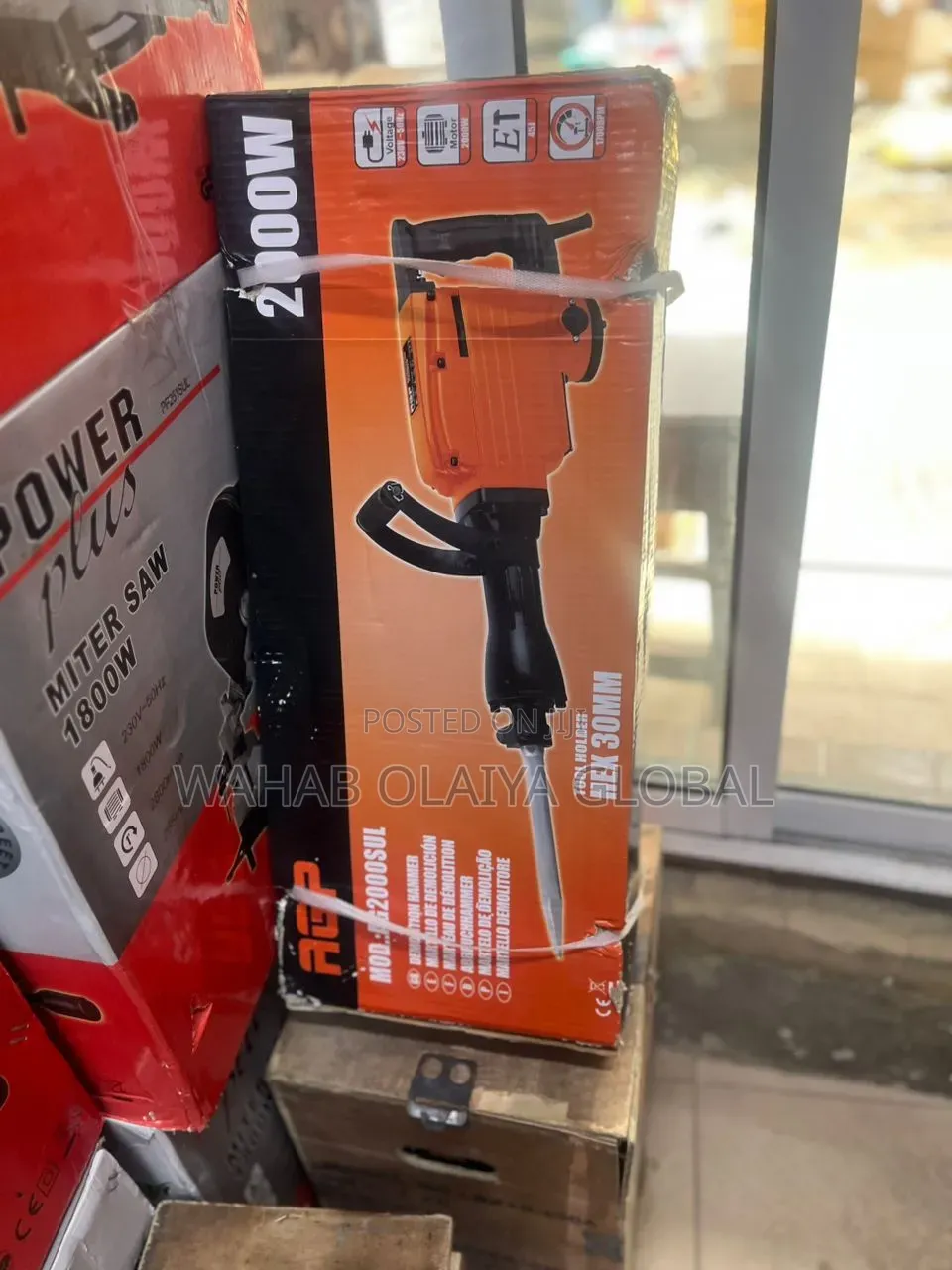 2000w Electric Demolition Hammer 30mm Hex Jackhammer