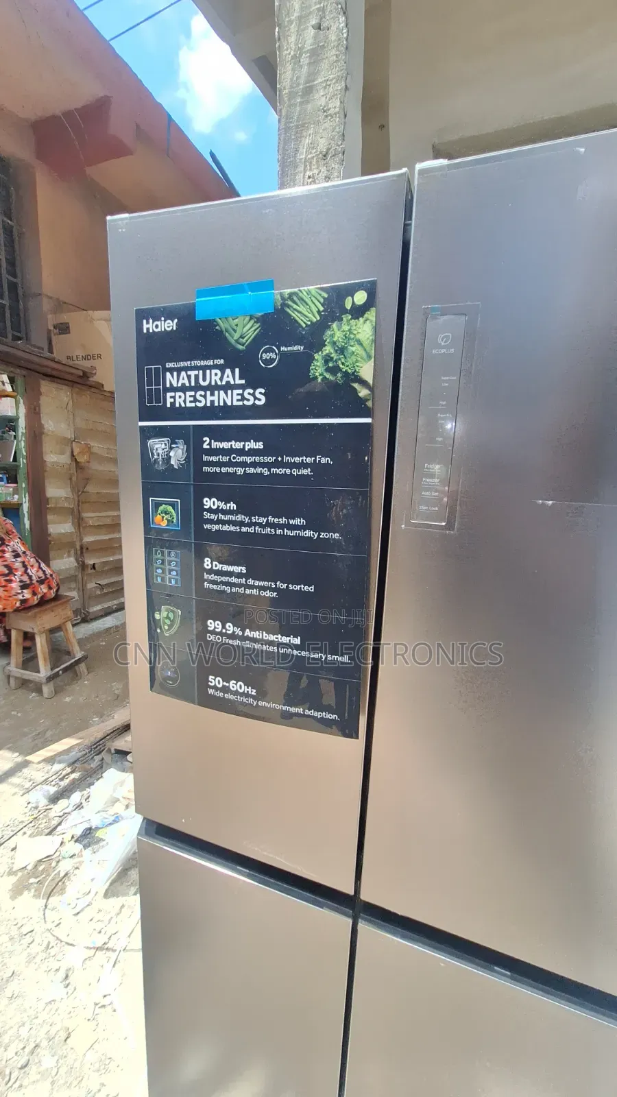 New Haier 468l Side by Side Fridge 4door (Inverter) Super Cooling