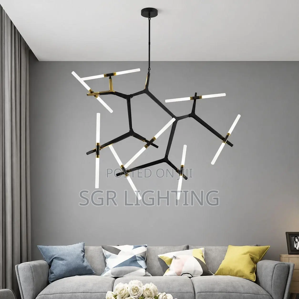 Nordic Creative Artificial Satellite Led Chandeliers Restaurant Living