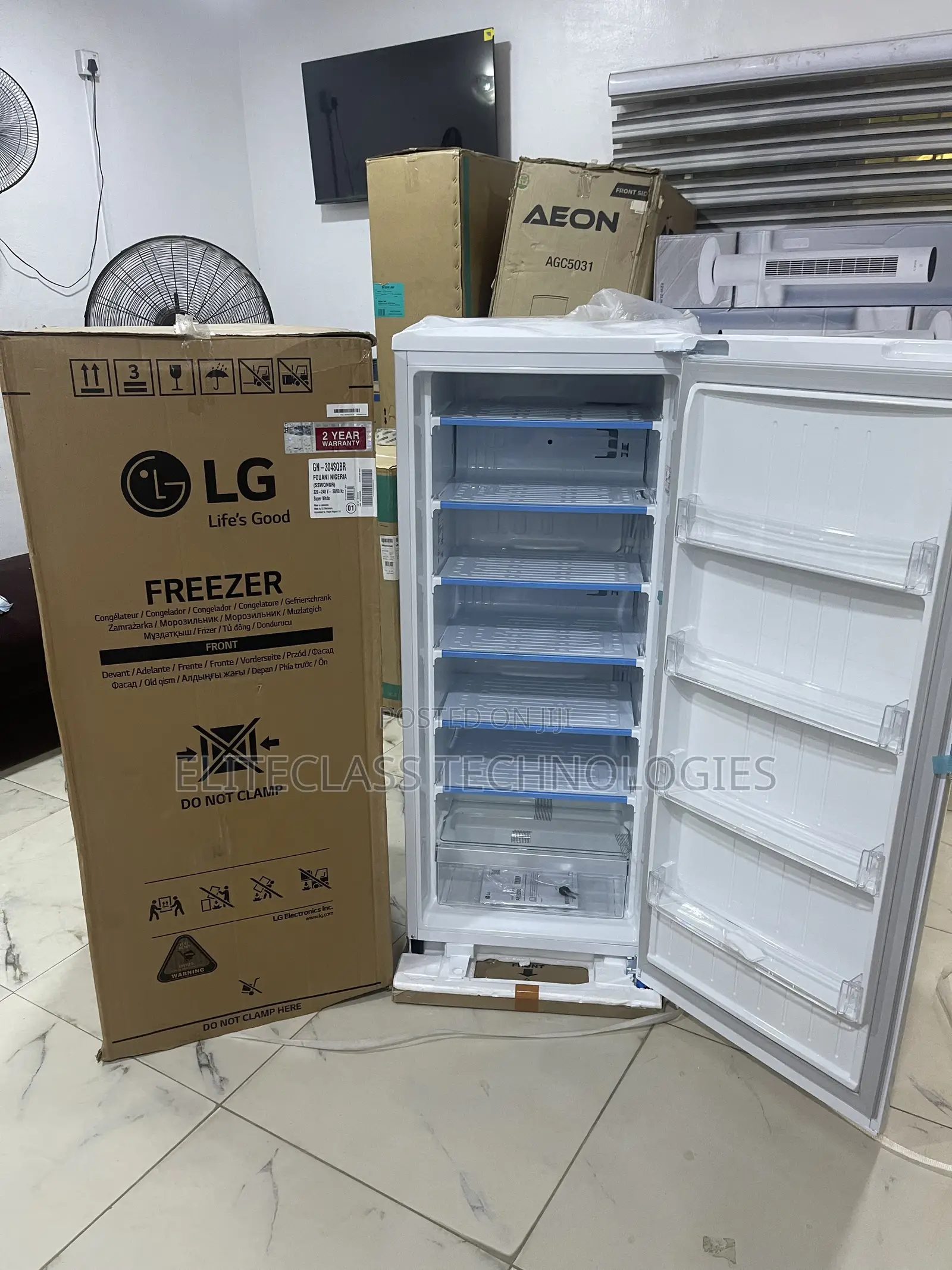 Lg Upright Freezer Gn-304sqbr Standard 168l