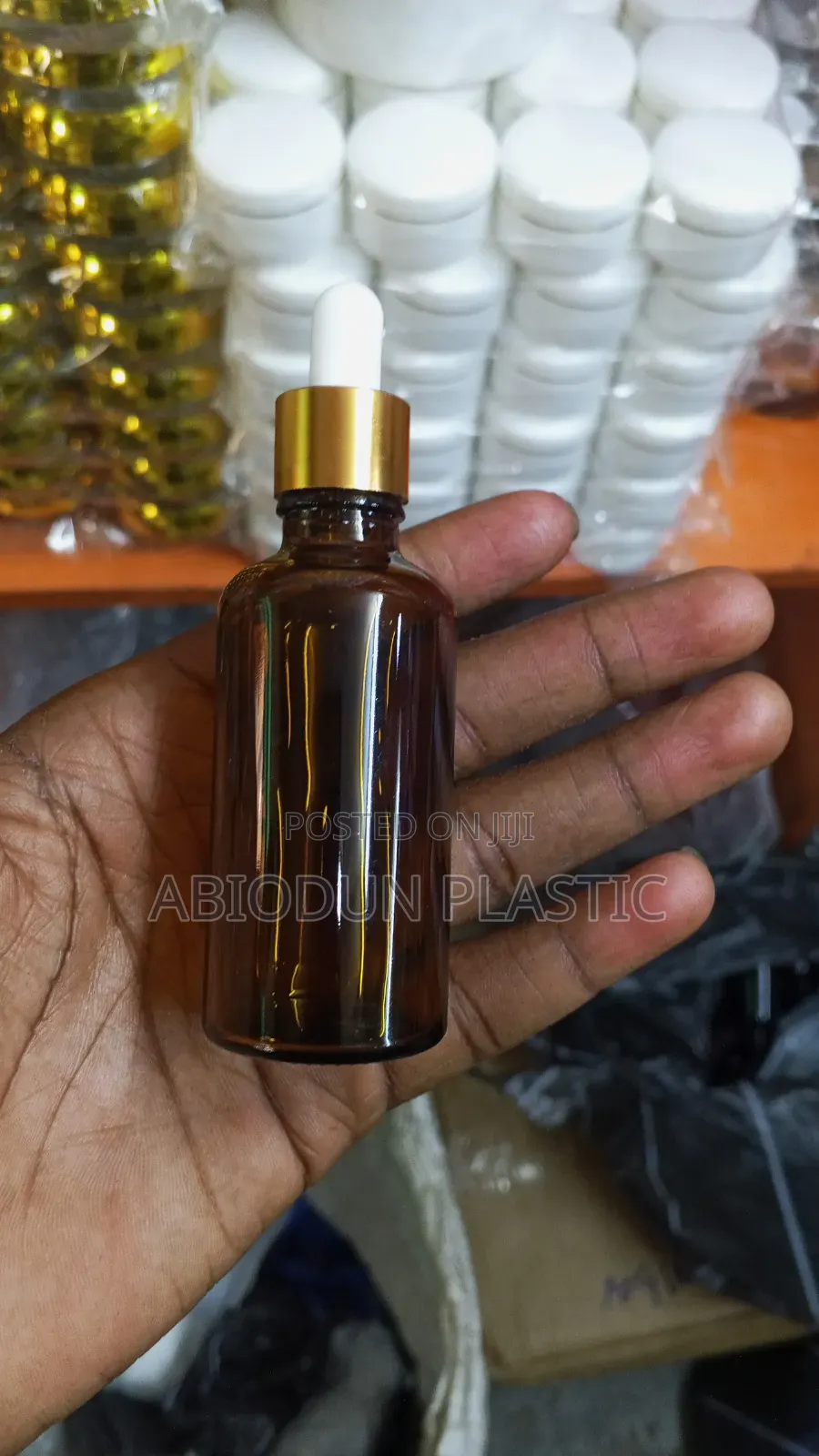 50ml With Gold Cover Dropper