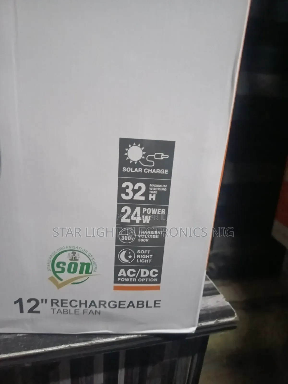 Table Fan Lontor Rechargeable