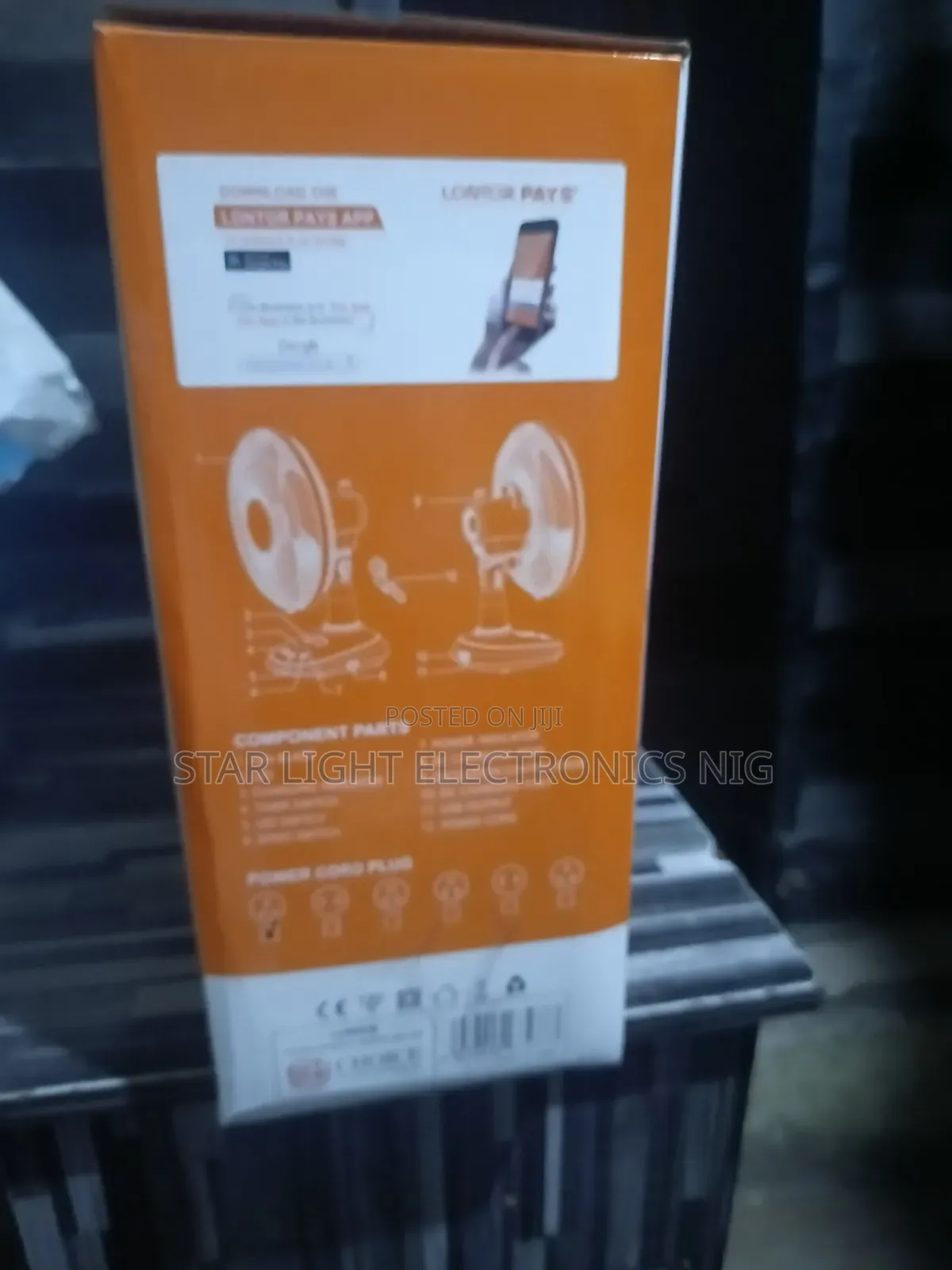 Table Fan Lontor Rechargeable