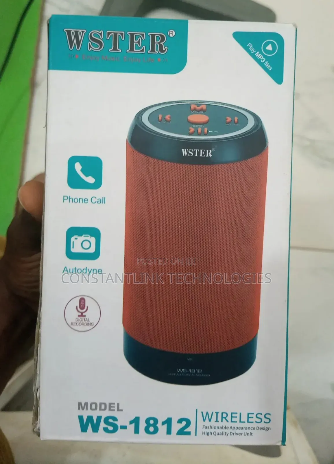 Wster Wireless Portable Speaker Ws-1812
