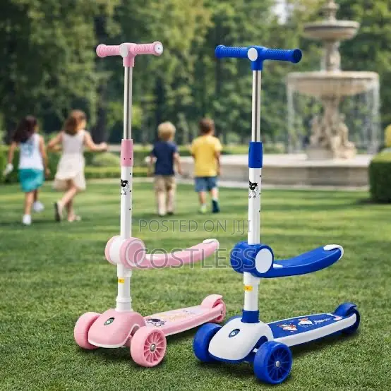 3-in-1 Convertible Scooters With Adjustable Seats For Children