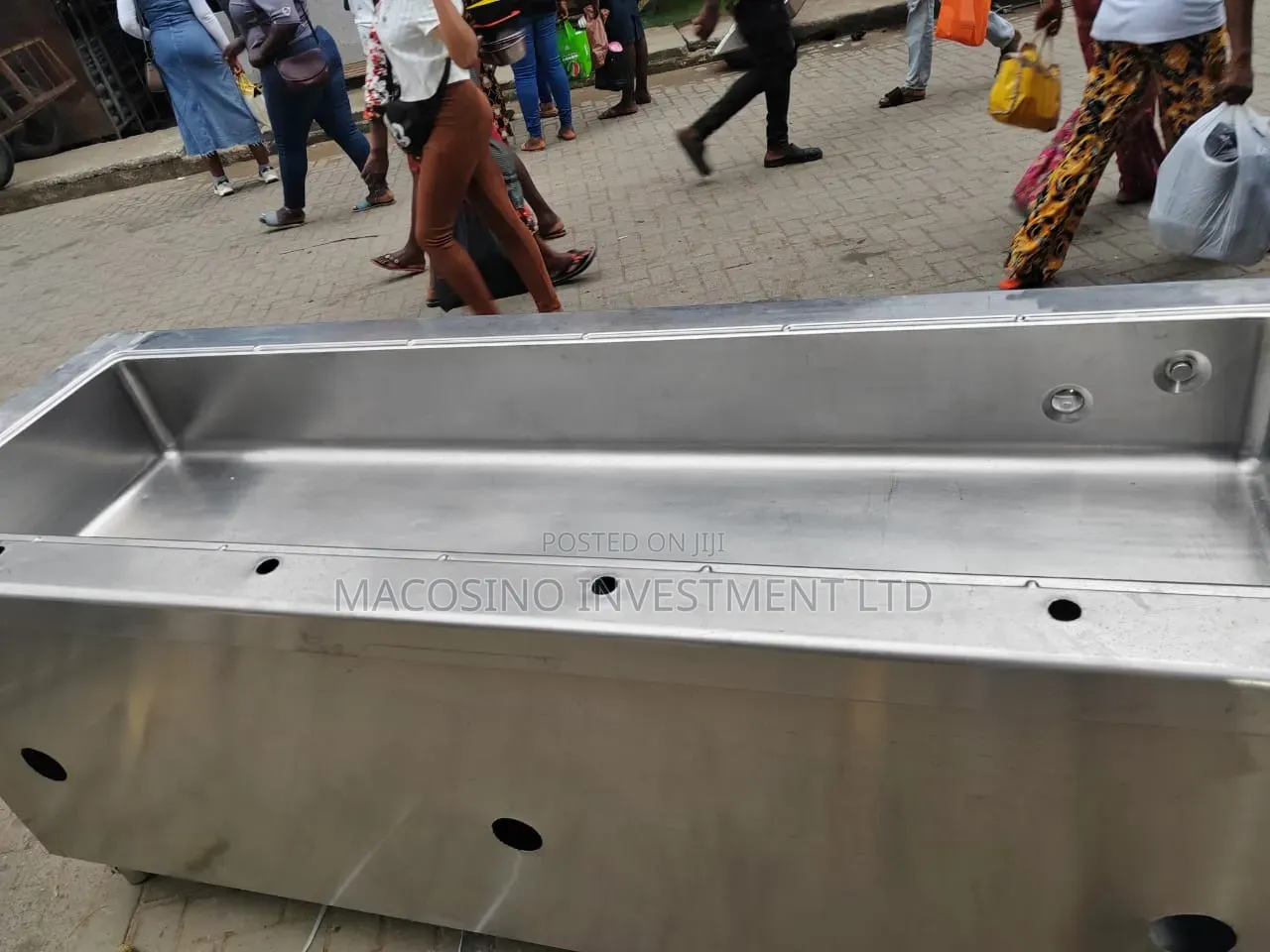 Commercial-Grade Stainless Steel Trough Sink