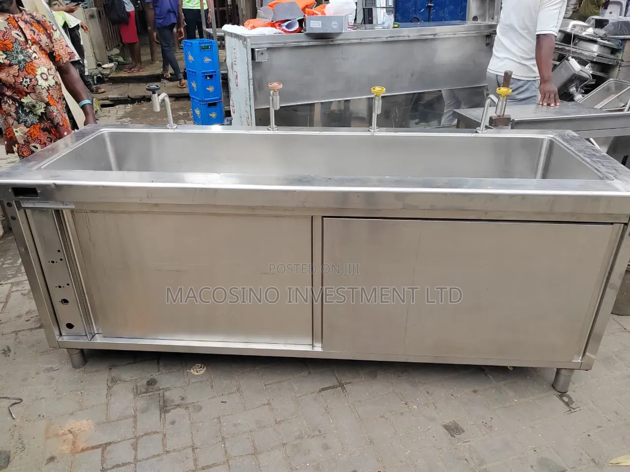 Commercial-Grade Stainless Steel Trough Sink