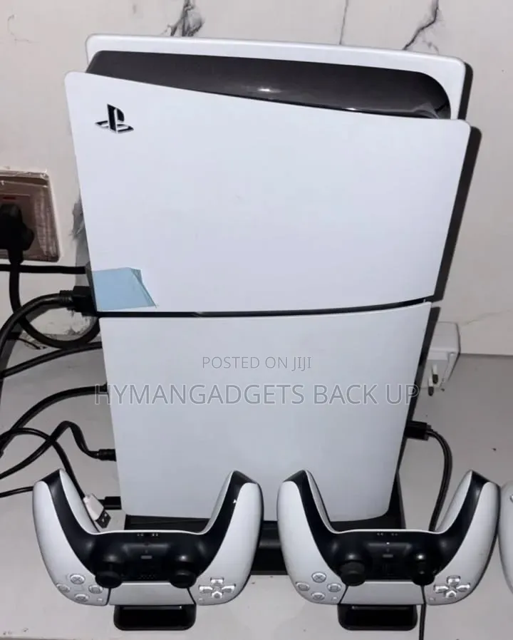 Uk Used Ps 5 Slim 1tb Stand Version With 2 Pads and 10 Licenced Games